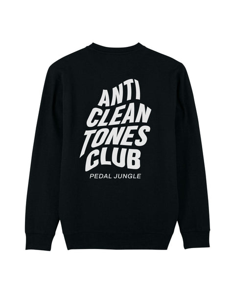 Anti Clean Tones Club Organic Vegan Sweatshirt Black - Pedal Jungle