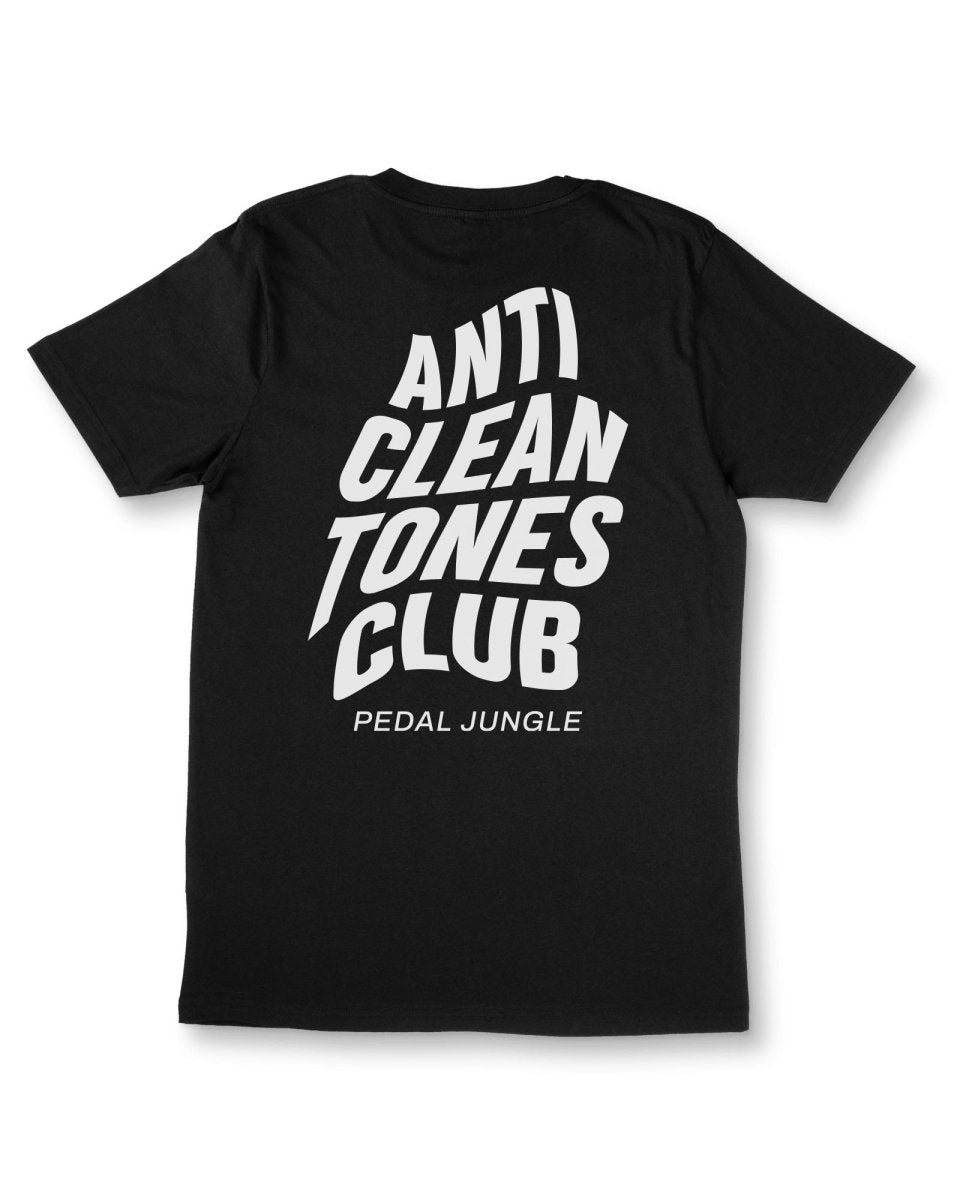 Anti Clean Tones Club Organic Vegan T-shirt Black - Pedal Jungle