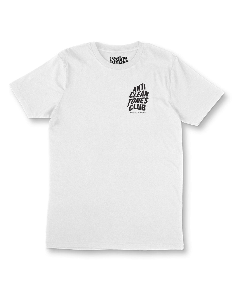 Anti Clean Tones Club Organic Vegan T-shirt White - Pedal Jungle