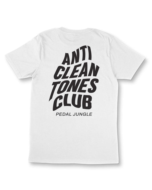 Anti Clean Tones Club Organic Vegan T-shirt White - Pedal Jungle