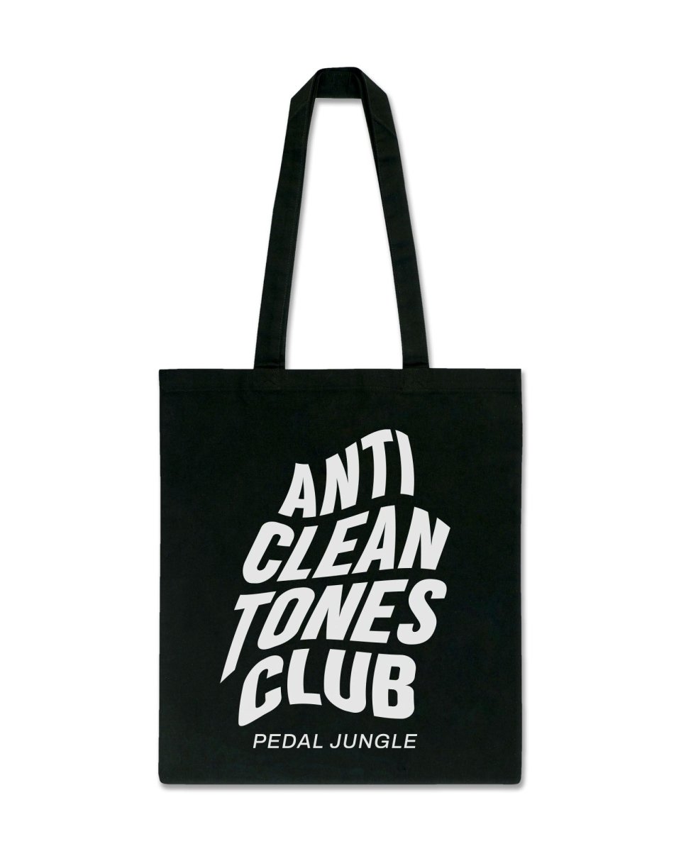 Anti Clean Tones Club Premium Organic Tote Bag Black - Pedal Jungle