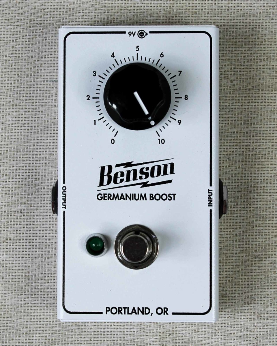 Benson Amps Germanium Boost FX Pedal [Limited Edition White] - Pedal Jungle