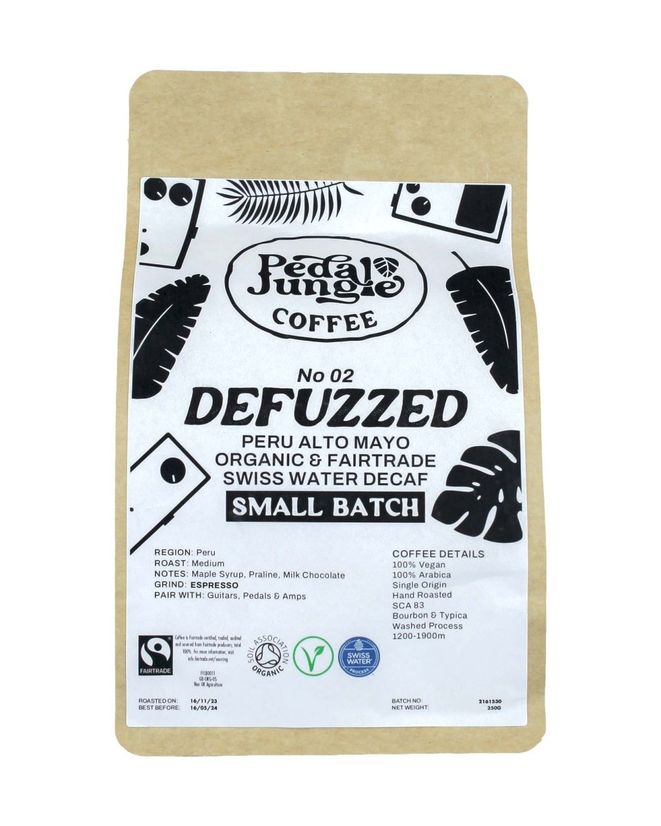 DeFuzzed Organic Decaffeinated Coffee - Pedal Jungle