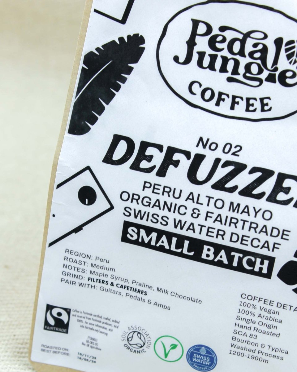 DeFuzzed Organic Decaffeinated Coffee - Pedal Jungle