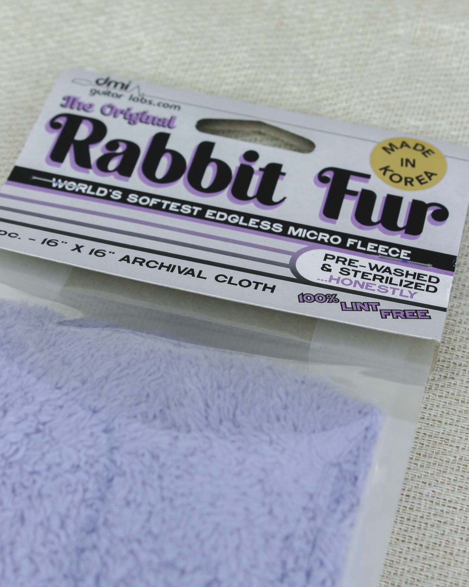 DMI Guitar Labs Rabbit Fur Microfleece Cleaning Cloth - Pedal Jungle
