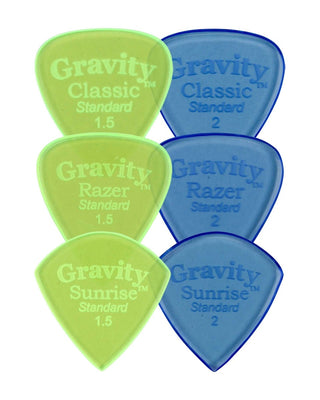 Gravity Picks Plectrum Set of Six - Pedal Jungle