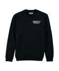 Here For The Coffee & Pedals Organic Vegan Sweatshirt Black - Pedal Jungle