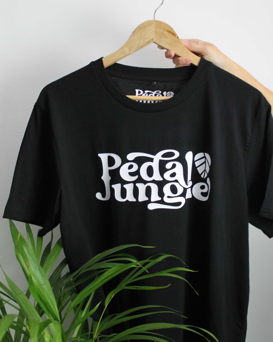 Pedal Jungle Logo Organic Vegan T-shirt Black - Pedal Jungle