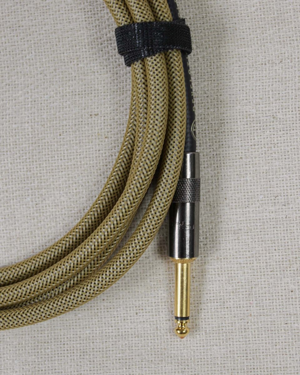 Revelation Cable Co. Dark Gold Tweed 10' Premium Instrument Cable - Pedal Jungle