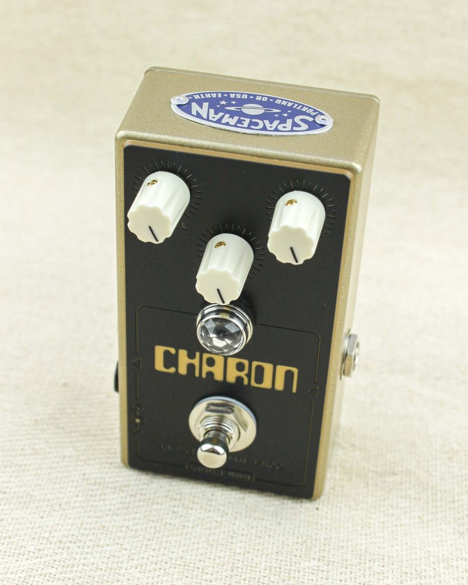 Spaceman Effects Charon Germanium-Silicon Hybrid Fuzz FX Pedal Gold - Pedal Jungle