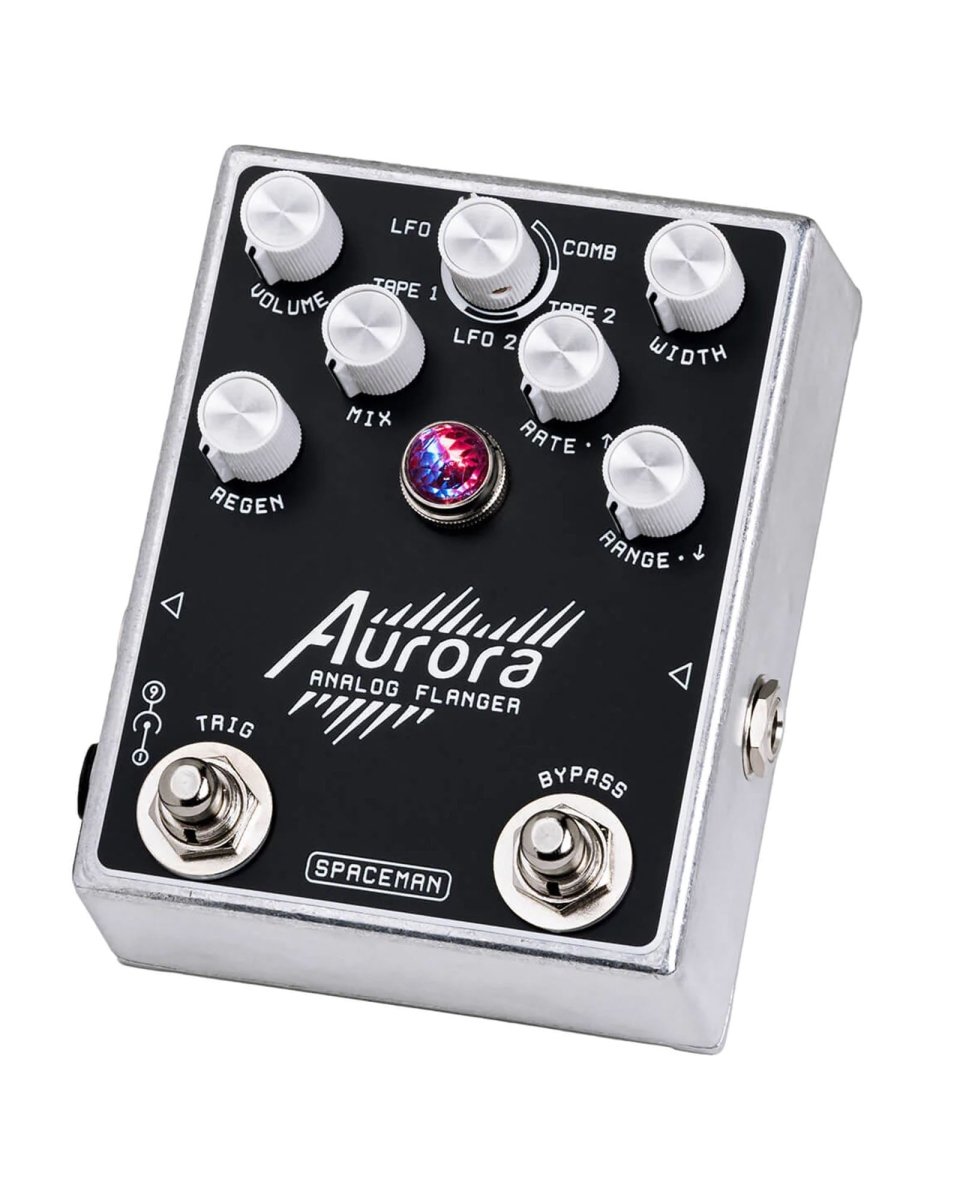 Spaceman Effects Aurora Analog Flanger FX Pedal Silver [Pre-Order] - Pedal Jungle