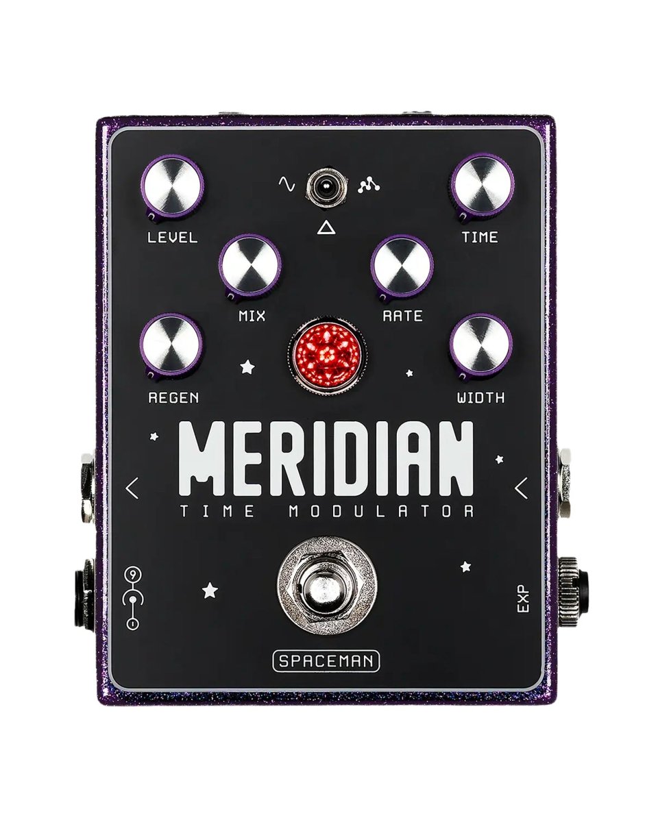 Spaceman Effects Meridian Time Modulator FX Pedal Purple Sparkle [Pre-Order] - Pedal Jungle