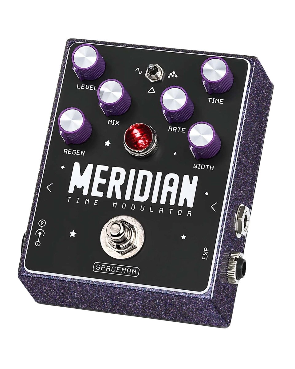 Spaceman Effects Meridian Time Modulator FX Pedal Purple Sparkle [Pre-Order] - Pedal Jungle