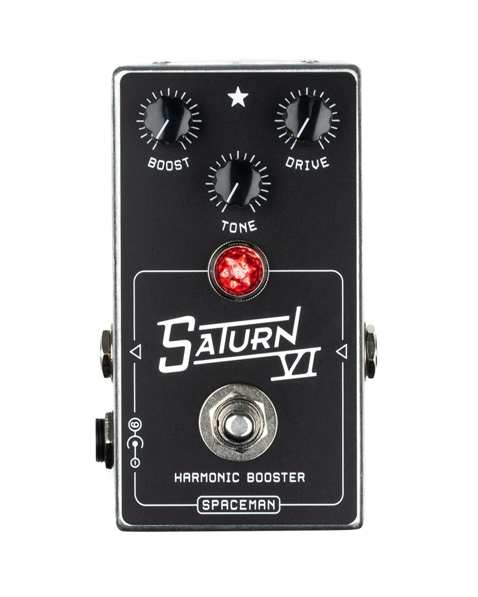 Spaceman Effects Saturn VI Harmonic Booster FX Pedal Silver [Pre-Order] - Pedal Jungle