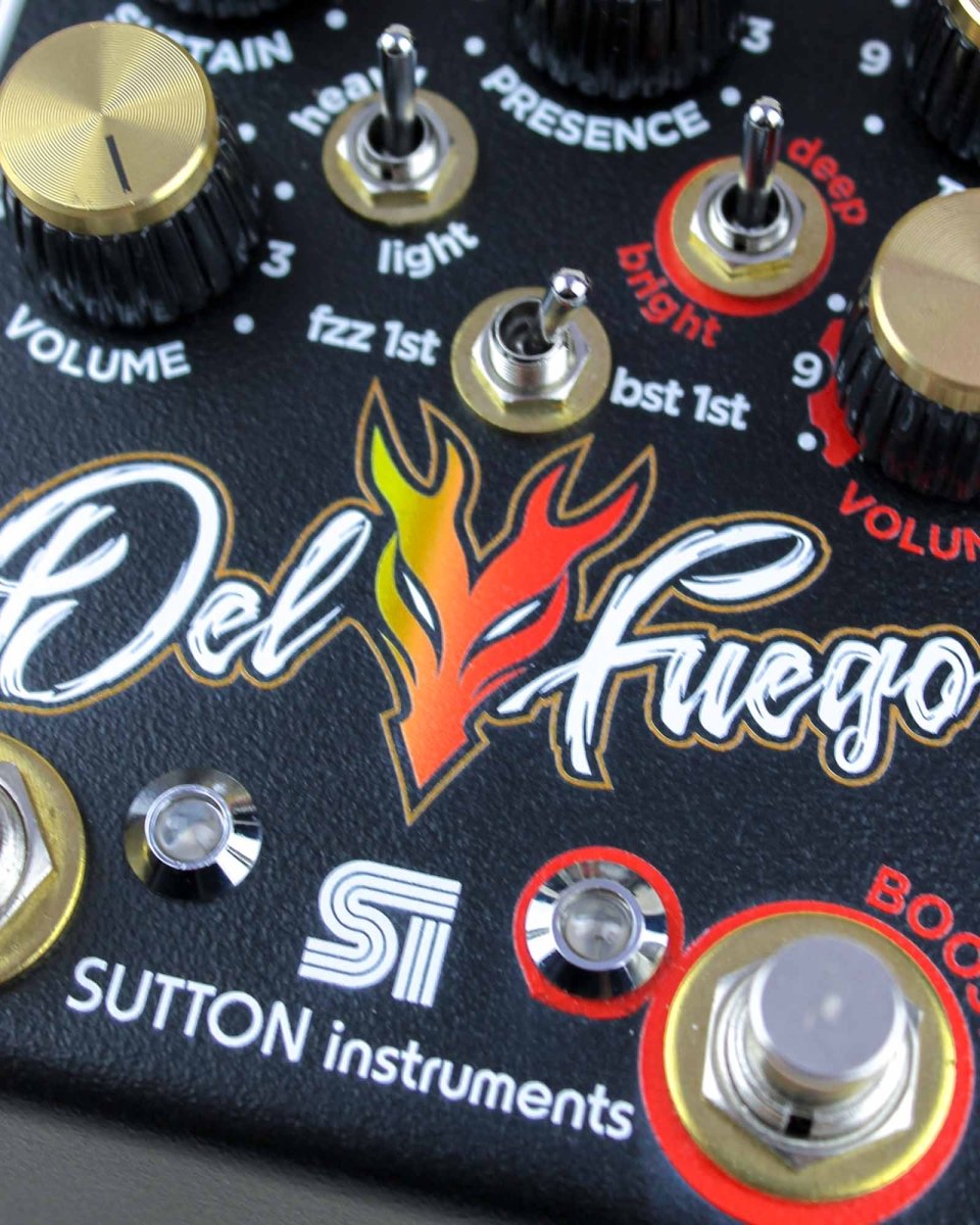 Sutton Instruments Del Fuego Fuzz & Boost FX Pedal - Pedal Jungle