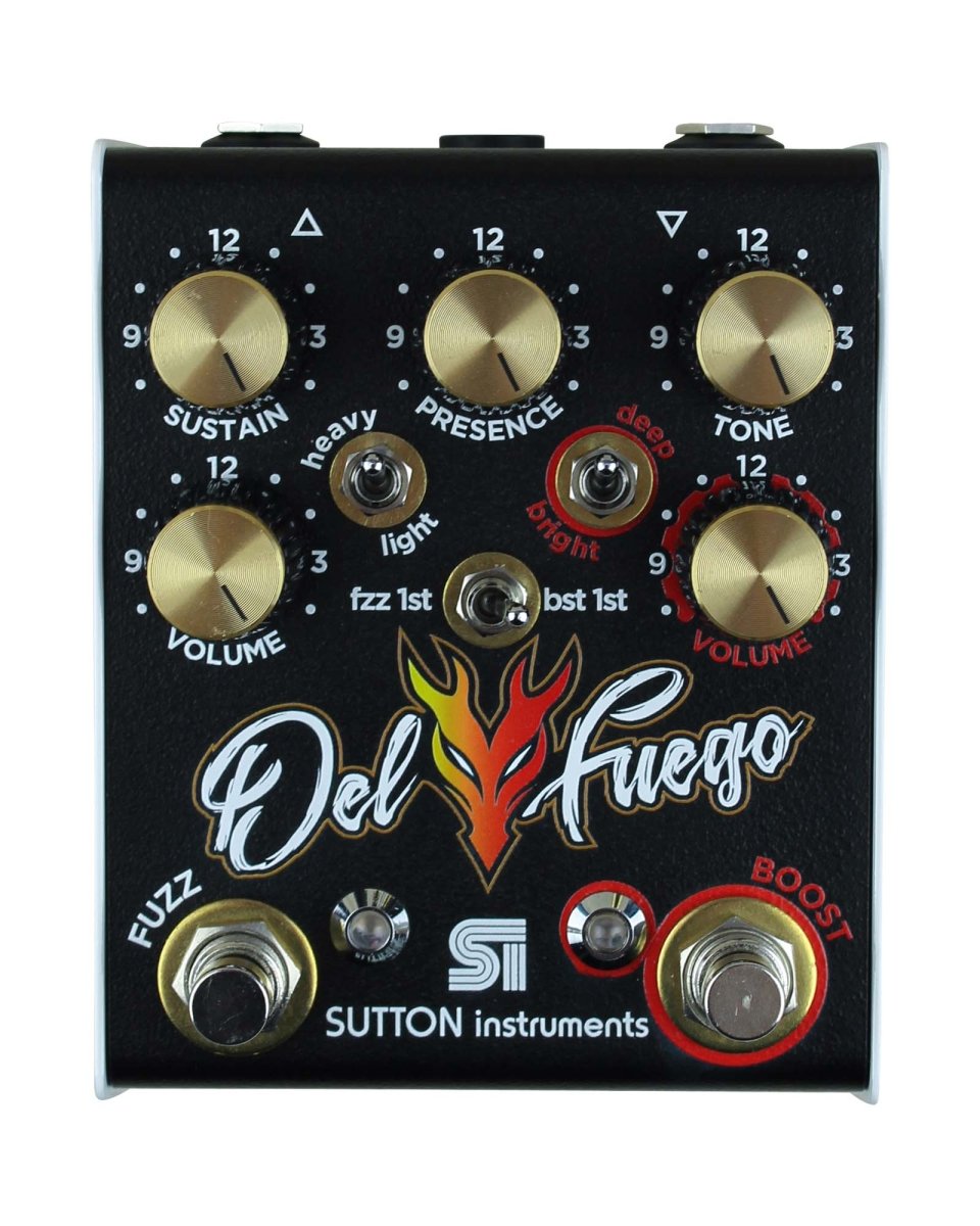 Sutton Instruments Del Fuego Fuzz &amp; Boost FX Pedal - Pedal Jungle