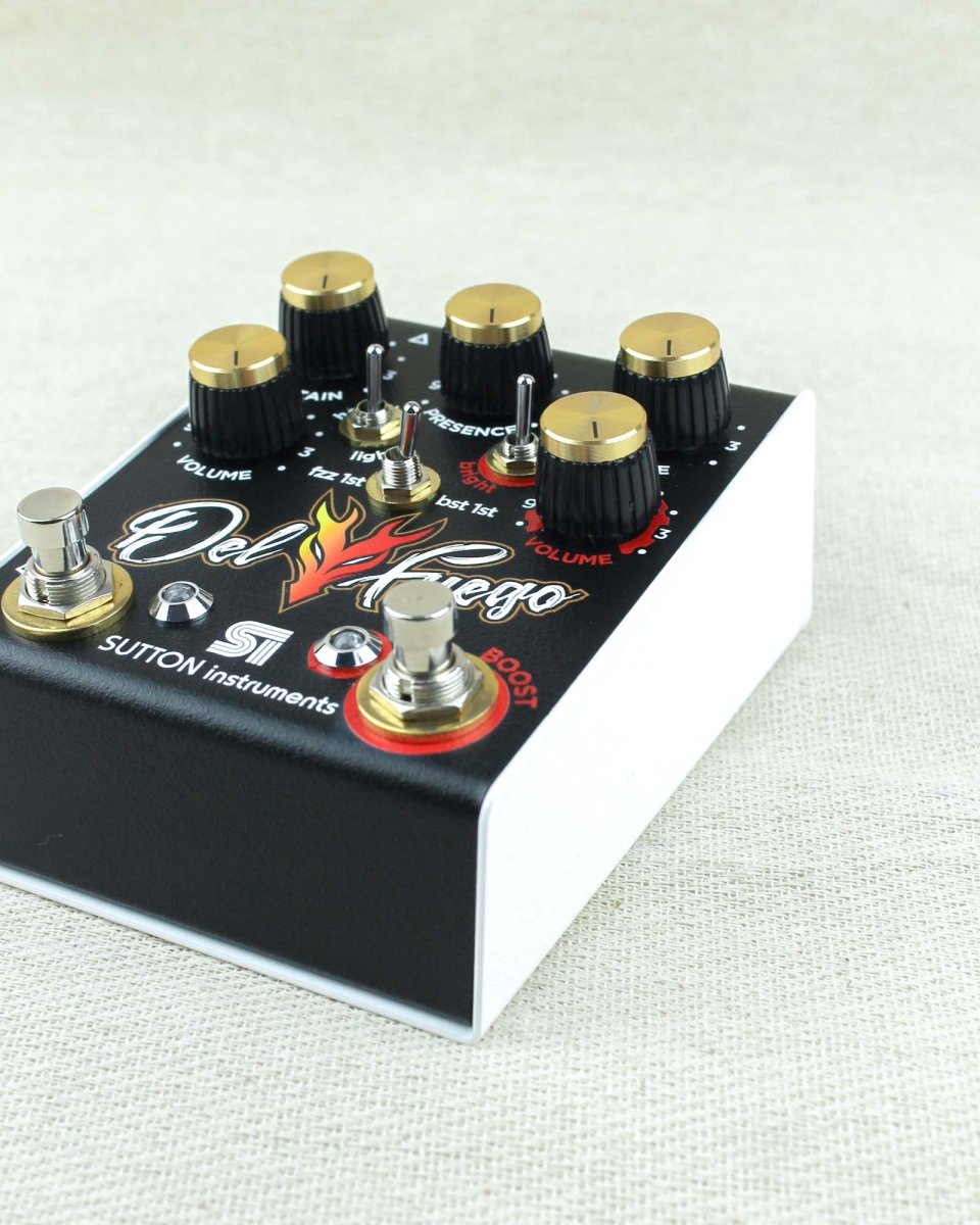 Sutton Instruments Del Fuego Fuzz & Boost FX Pedal - Pedal Jungle