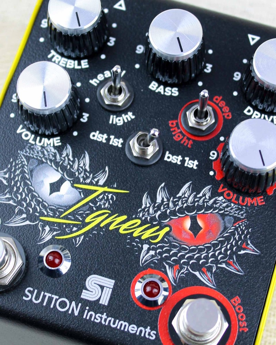 Sutton Instruments Igneus Distortion & Boost FX Pedal - Pedal Jungle