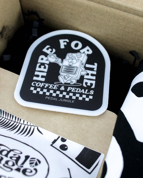 The Coffee & Pedal Lovers Box Set [Black Tee] - Pedal Jungle