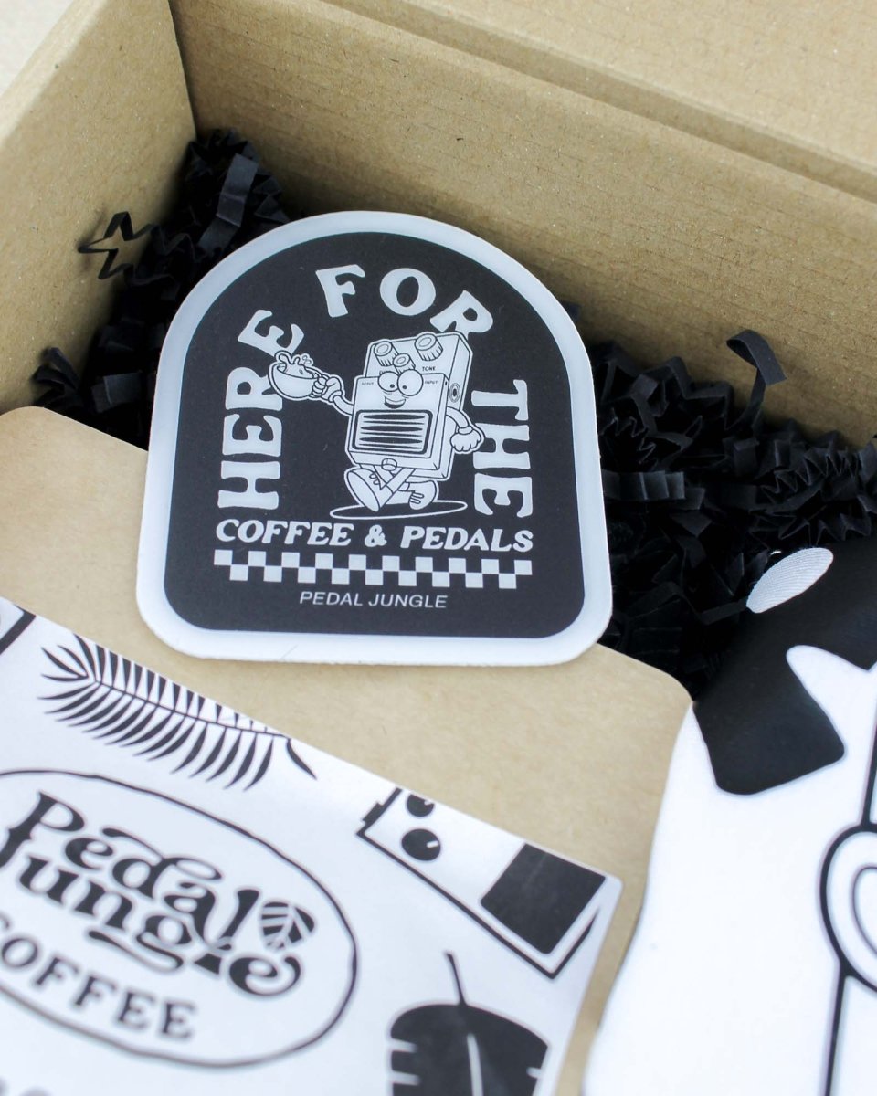 The Coffee & Pedal Lovers Box Set [White Tee] - Pedal Jungle