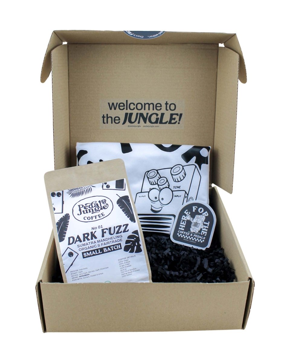 The Coffee &amp; Pedal Lovers Box Set [White Tee] - Pedal Jungle