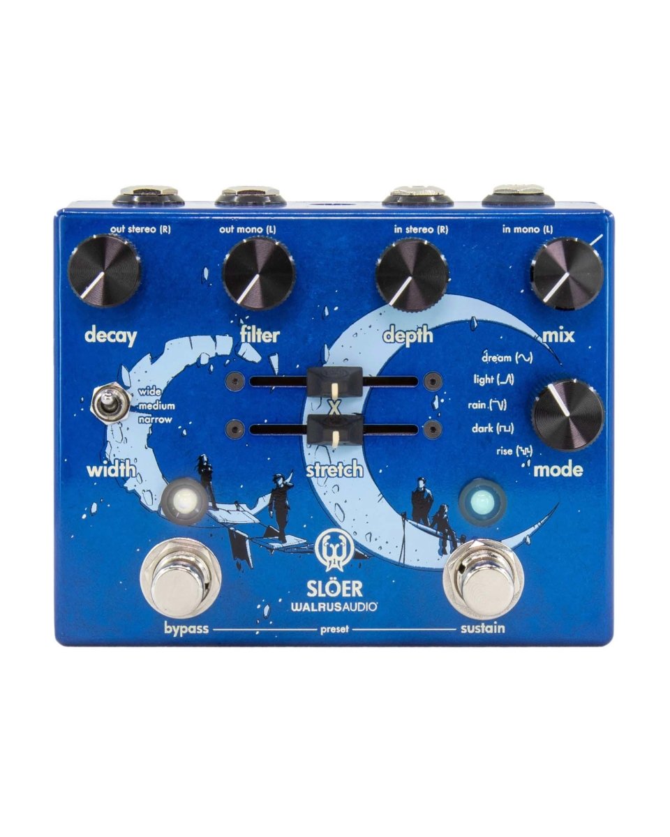Walrus Audio Slöer Stereo Ambient Reverb FX Pedal Blue [Pre-Order] - Pedal Jungle